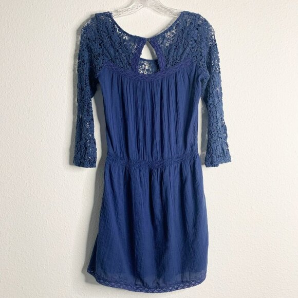 Abercrombie & Fitch Blue Long Sleeve Dress - Picture 2 of 11